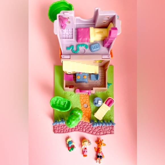 1994 Vintage Polly Pocket - Giraffe House Complete - Picture 5 of 7